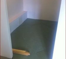 Préparation des pièces avant le parquet, notre dressing