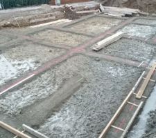 Semelle de propret&eacute; avant fondations