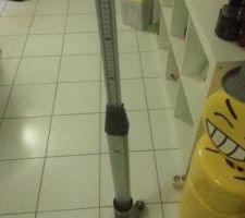 Support de mire pour travailler seul avec la lunette