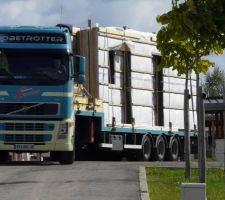 L'arrivée du 1er camion.... chargé !