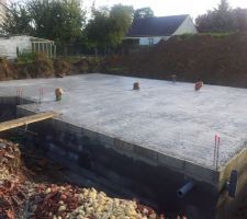 La dalle coul&eacute;e