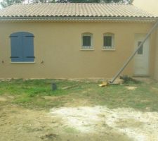 Enduit humide la couleur va s'eclaicire