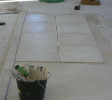 D&eacute;but de la pose