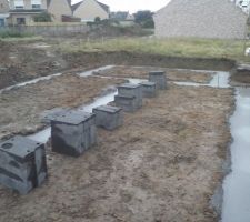 Terrassement et fondations pour la dalle