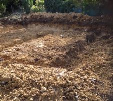 Excavation avant fondation