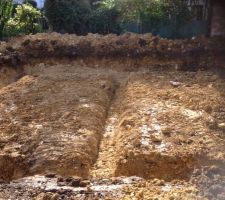 Excavation avant fondation