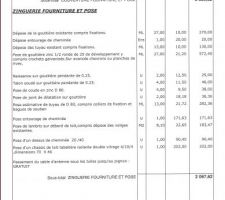Page 2 du devis de la rénovation de la couverture