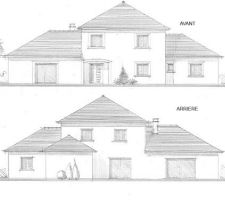 Façades sud et nord