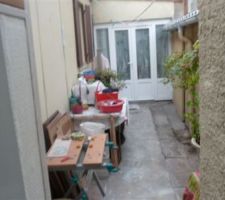 Patio avant les travaux
