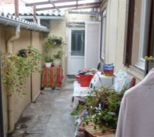Photo du patio avant les travaux
