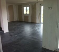 Carrelage rdc vu sur salon sejour