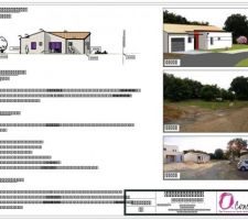 Implantation maison dans paysage