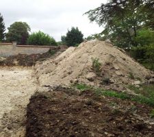 Montage de terre blanche