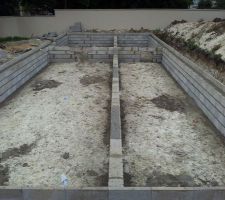 4 rangs de vide sanitaire et les planelles