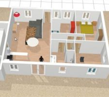 La maison vue du Sud