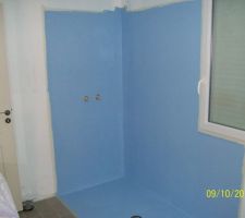 Pose d'une sous couche d'&eacute;tanch&eacute;it&eacute;