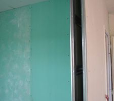 Porte coulissante salle d'eau/chambre parents