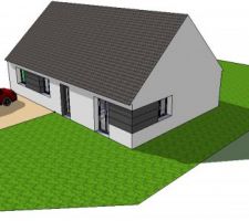 Plan de maison réaliser avec google sketchup