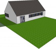 Plan de maison réaliser avec google sketchup