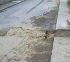 Canalisation des eaux usées.