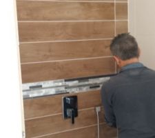 Installation de la douche