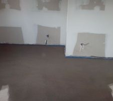 La chape est coulée