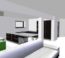 Vue sur la cuisine