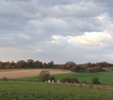 La vue en face de notre terrain
