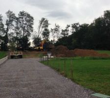 Debut du terrassement