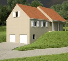 Vue 3d du bas du terrain