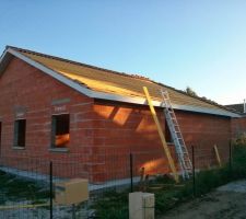 Pose des planches de voliges en 200x25 pour le systeme EASYROOF