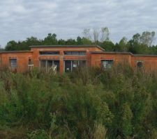 Maison dans le fouillis du jardin ...