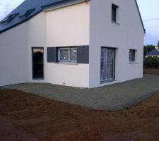 Le terrassement finie Ça change l?extérieur