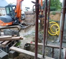 Photo de la réalisation du drainage périphérique n°1