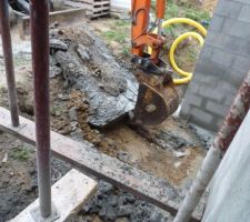 Photo de la réalisation du drainage périphérique n°2