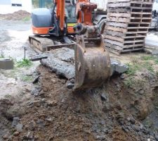 Photo de la réalisation du drainage périphérique n°3