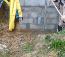 Photo de la réalisation du drainage périphérique n°5