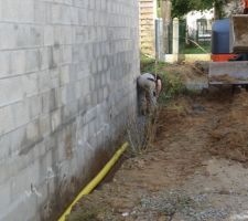 Photo de la réalisation du drainage périphérique n°8