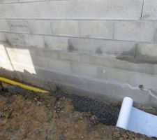 Photo de la réalisation du drainage périphérique n°9