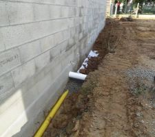 Photo de la réalisation du drainage périphérique n°10