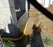 Photo de la réalisation du drainage périphérique n°13