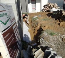 Photo de la réalisation du drainage périphérique n°15