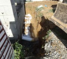 Photo de la réalisation du drainage périphérique n°16