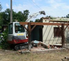 Premiers grignotages au godet