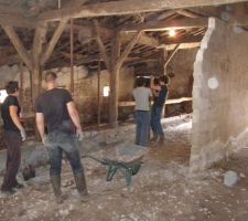 Démolition mur parpaing