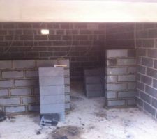 &eacute;l&eacute;vation des murs int&eacute;rieurs du sous sol