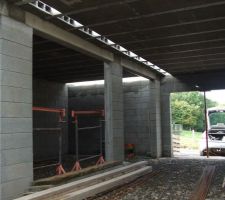 Plancher béton en cours
