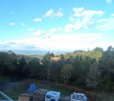 Vue sur la chaine du Sancy depuis notre chambre