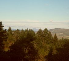 Vue sur Puy de dome depuis notre chambre