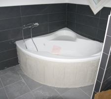 Réalisation du tablier de la baignoire